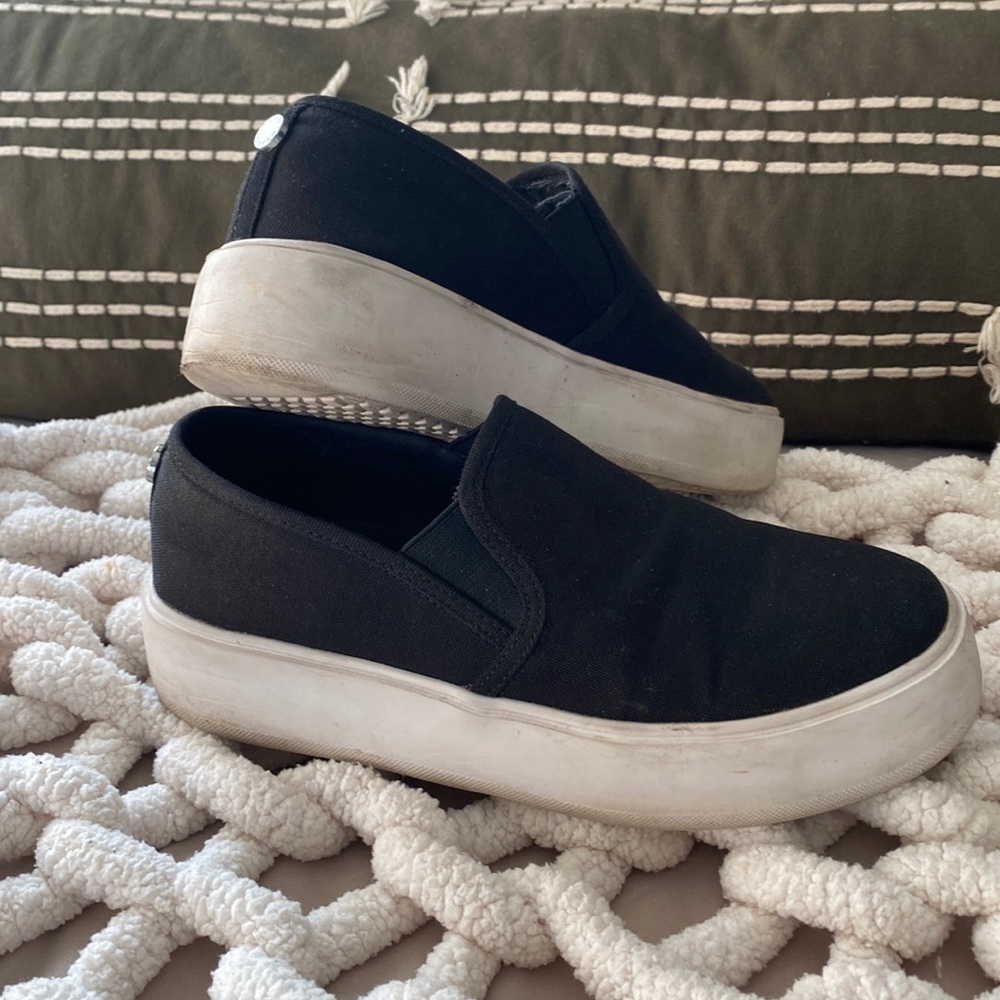 Steve Madden Black Platform Slip-on Sneaker